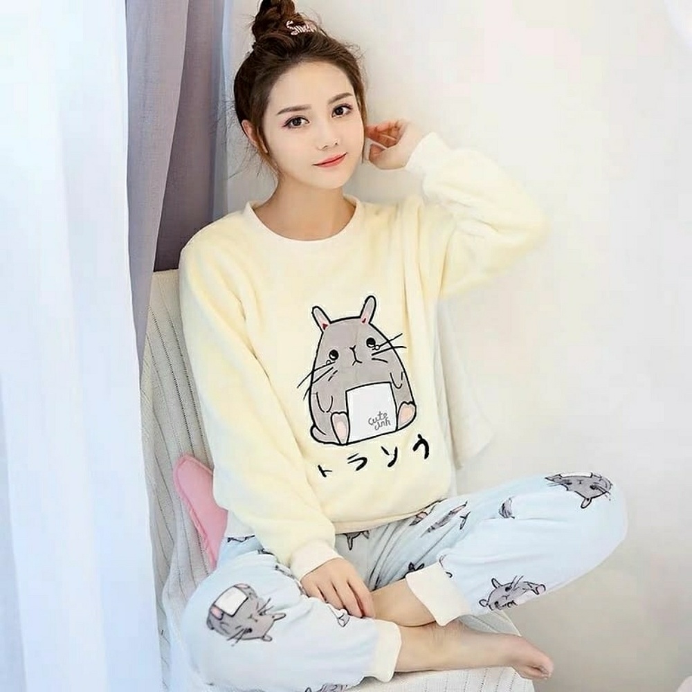 Cute warm winter pajamas , super soft !